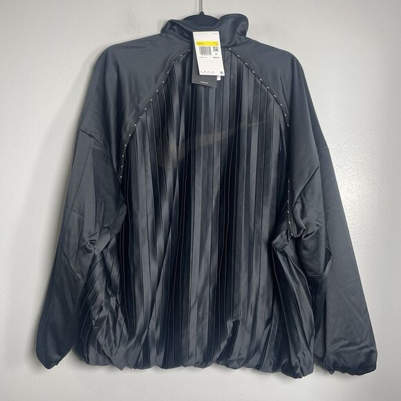 NIKE Sportswear Collection Pleated Track Jacket Small Black NEW Active Sporty - Picture 7 of 15